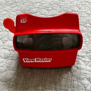 Vintage 90s 3D View Master Red Plastic Orange Handle  Made in USA